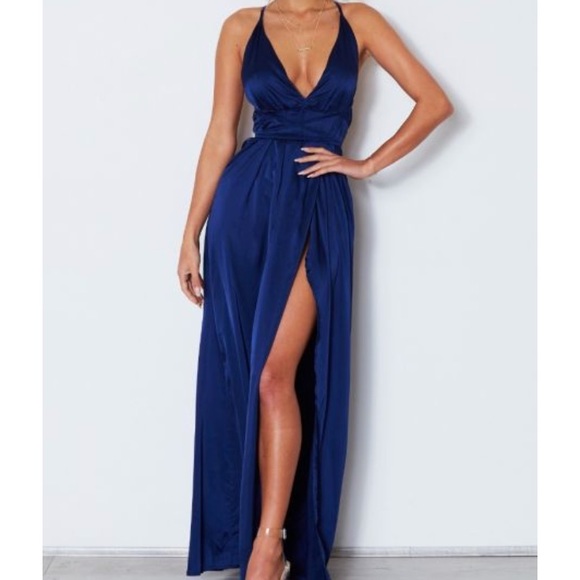Hello Molly Dresses & Skirts - Akela navy maxi formal dress